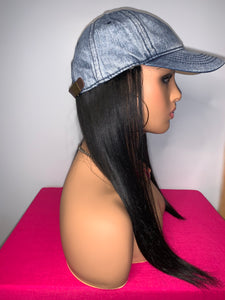 Blue Jean Wig Hat